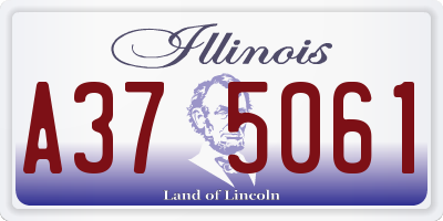 IL license plate A375061
