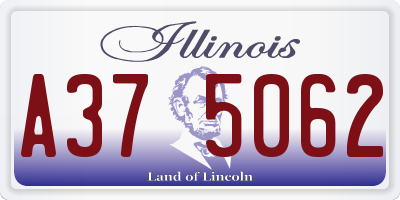 IL license plate A375062