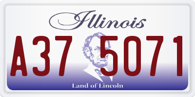 IL license plate A375071