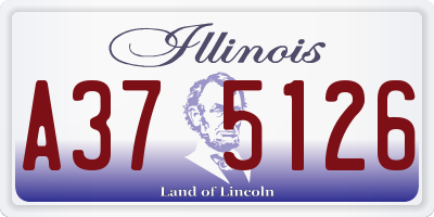 IL license plate A375126