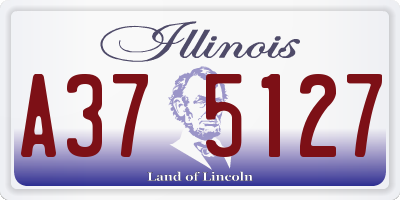 IL license plate A375127