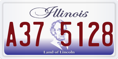 IL license plate A375128