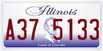 IL license plate A375133