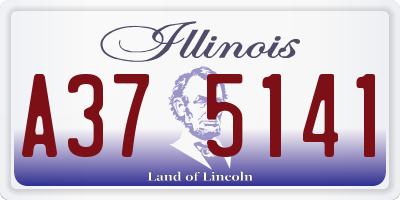 IL license plate A375141
