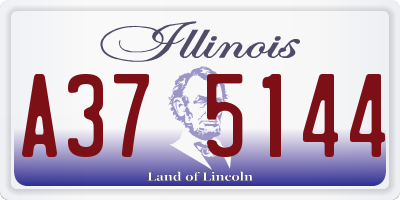 IL license plate A375144
