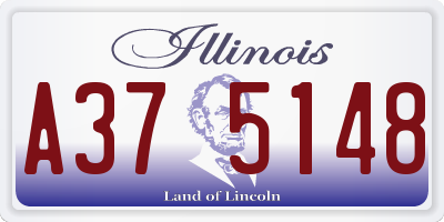 IL license plate A375148
