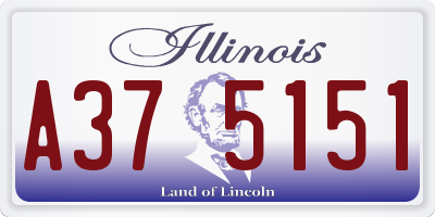 IL license plate A375151