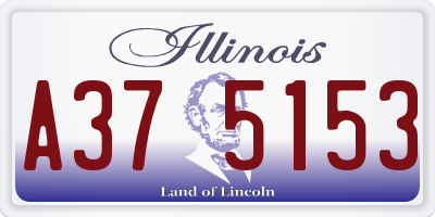 IL license plate A375153