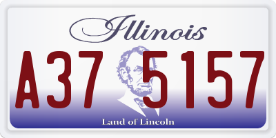 IL license plate A375157
