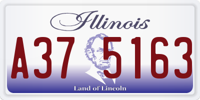 IL license plate A375163