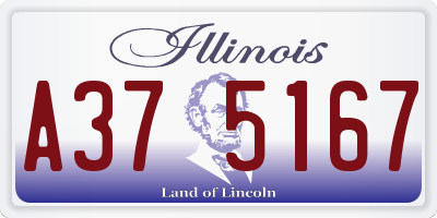 IL license plate A375167