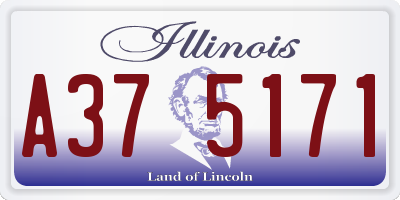 IL license plate A375171