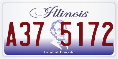 IL license plate A375172