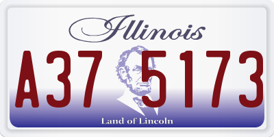 IL license plate A375173