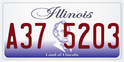 IL license plate A375203