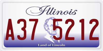 IL license plate A375212