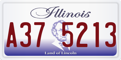IL license plate A375213