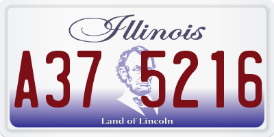 IL license plate A375216