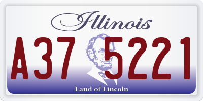 IL license plate A375221