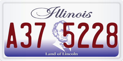 IL license plate A375228