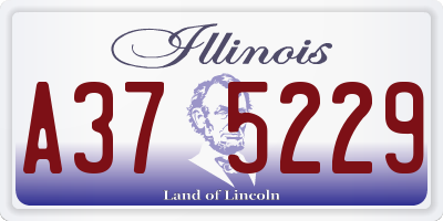 IL license plate A375229
