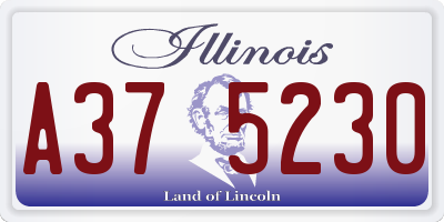 IL license plate A375230