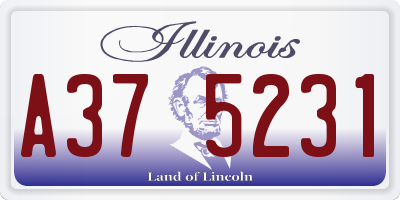 IL license plate A375231