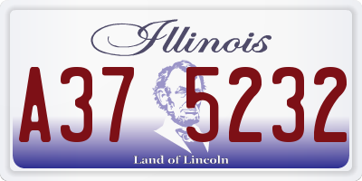 IL license plate A375232