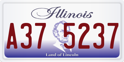 IL license plate A375237