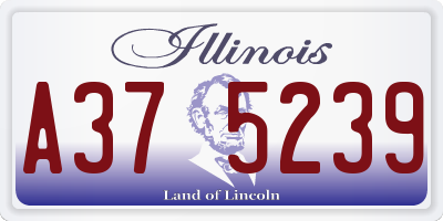 IL license plate A375239
