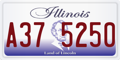 IL license plate A375250