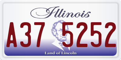 IL license plate A375252