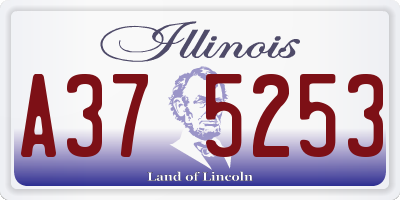 IL license plate A375253