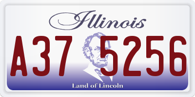 IL license plate A375256