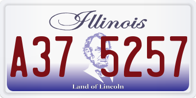 IL license plate A375257