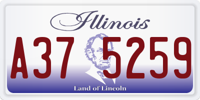 IL license plate A375259