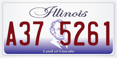 IL license plate A375261
