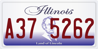 IL license plate A375262