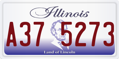 IL license plate A375273