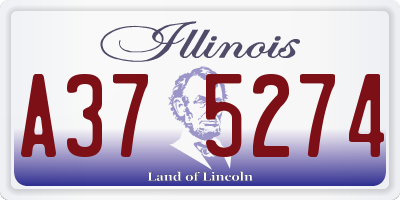 IL license plate A375274
