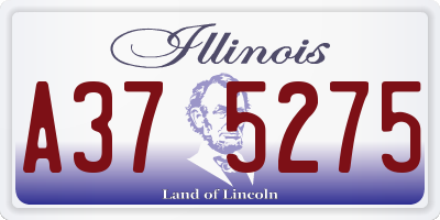 IL license plate A375275