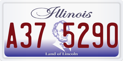IL license plate A375290