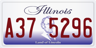 IL license plate A375296