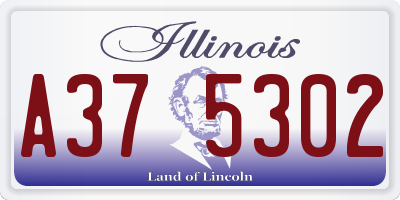 IL license plate A375302