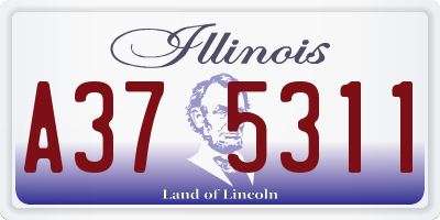 IL license plate A375311