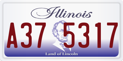 IL license plate A375317