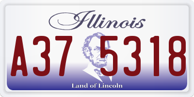 IL license plate A375318