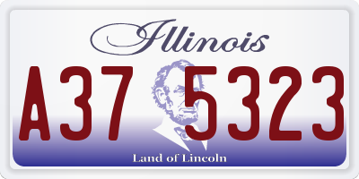 IL license plate A375323