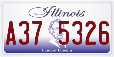 IL license plate A375326
