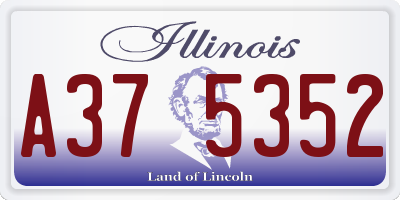IL license plate A375352